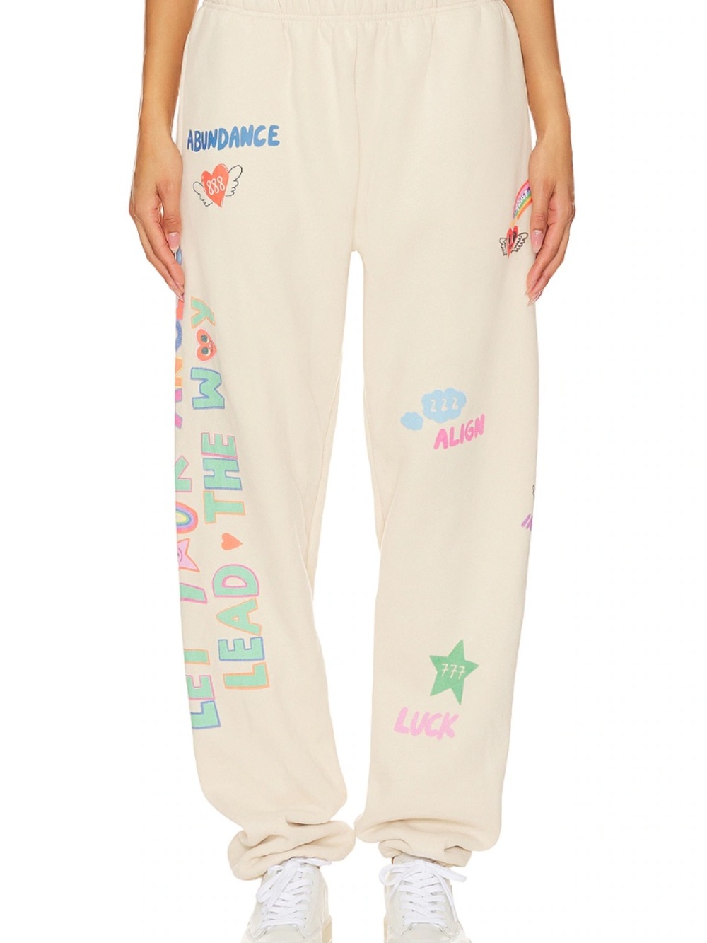 The Mayfair Group All Around You Sweatpants In Cream Womens M/L